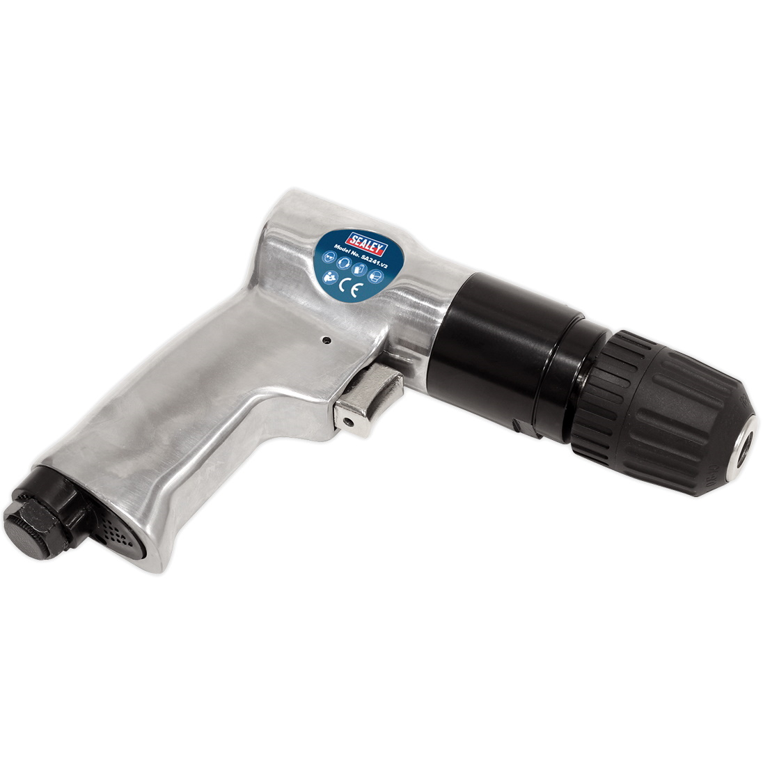 Sealey SA241 Air Drill 10mm Reversible with Keyless Chuck