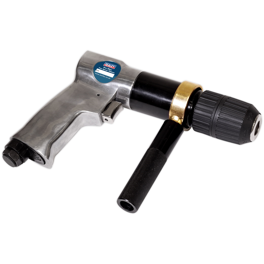 Sealey SA27 Air Drill 13mm 700rpm Reversible Keyless Chuck