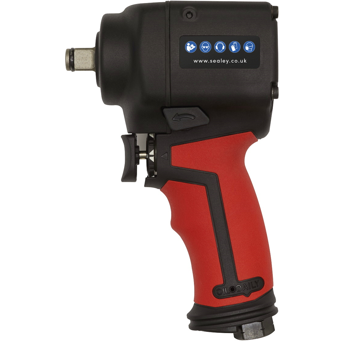 Sealey SA6002S Air Impact Wrench 1/2"Sq Drive Stubby Twin Hammer