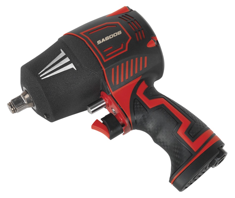 Sealey SA6006 Composite Air Impact Wrench 1/2"Sq Drive Twin Hammer