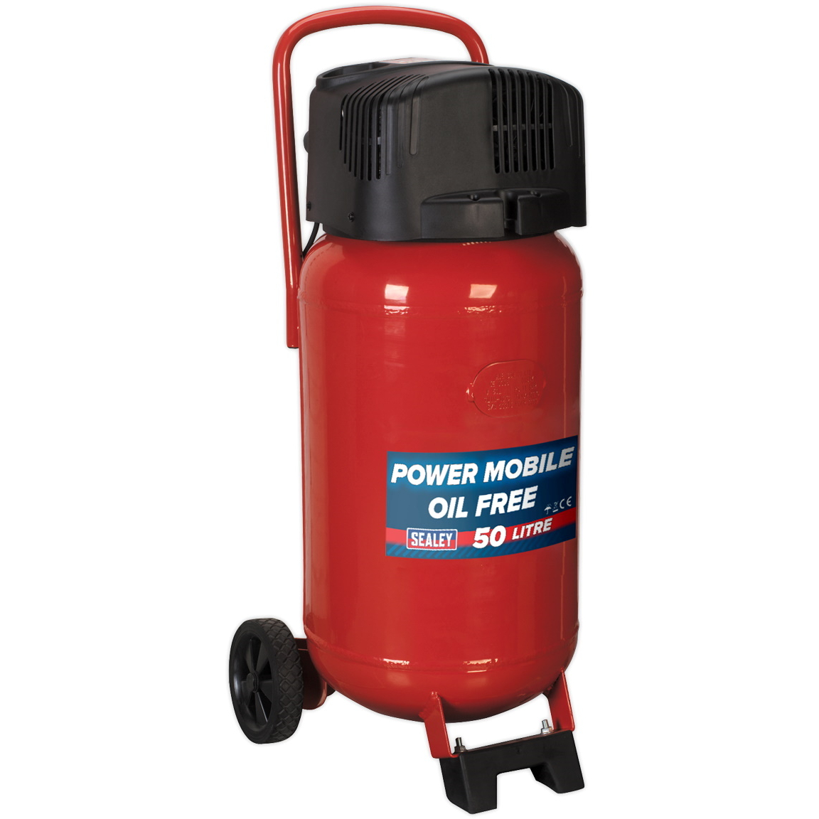 Sealey SAC05020 Compressor 50ltr Belt Drive 2.0hp Oil Free 230V