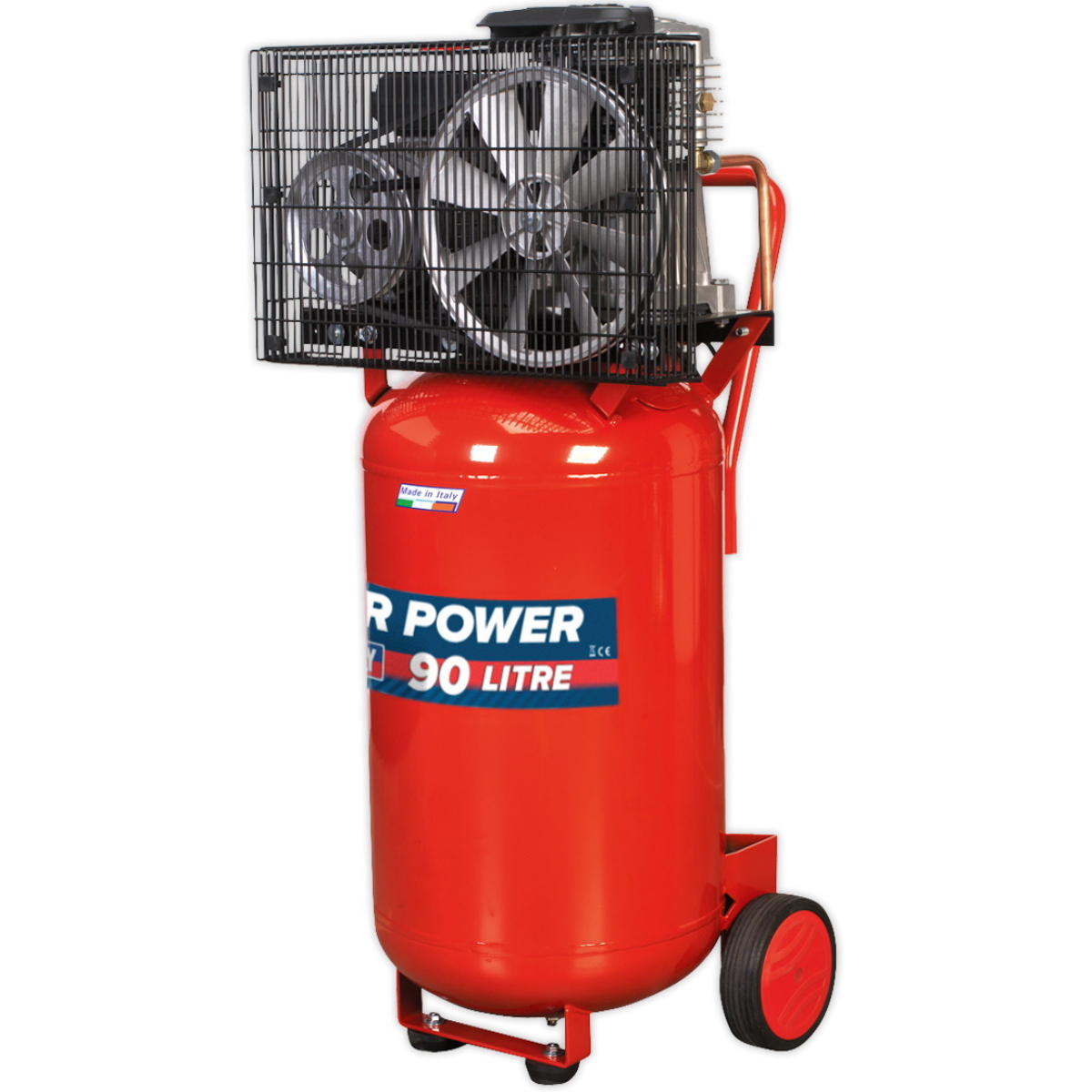 Sealey SAC1903B Compressor 90ltr Vertical Belt Drive 3hp 230V