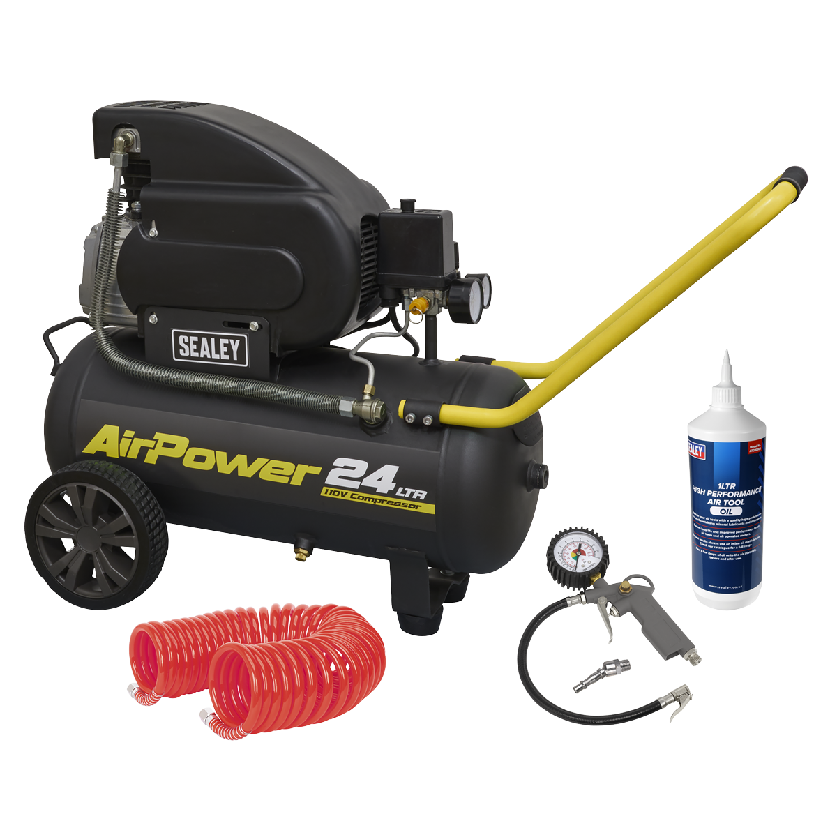 Sealey SAC2420E110VSC 24L Direct Drive Air Compressor Combo 2hp 110V