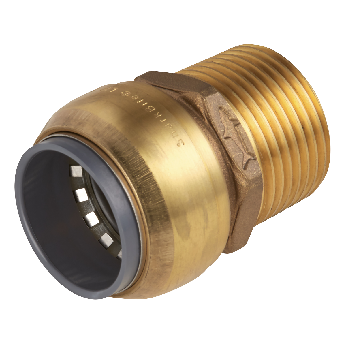 Sealey SBA28BSA SharkBite Straight Adaptor &oslash;28mm x 1"BSPT Brass