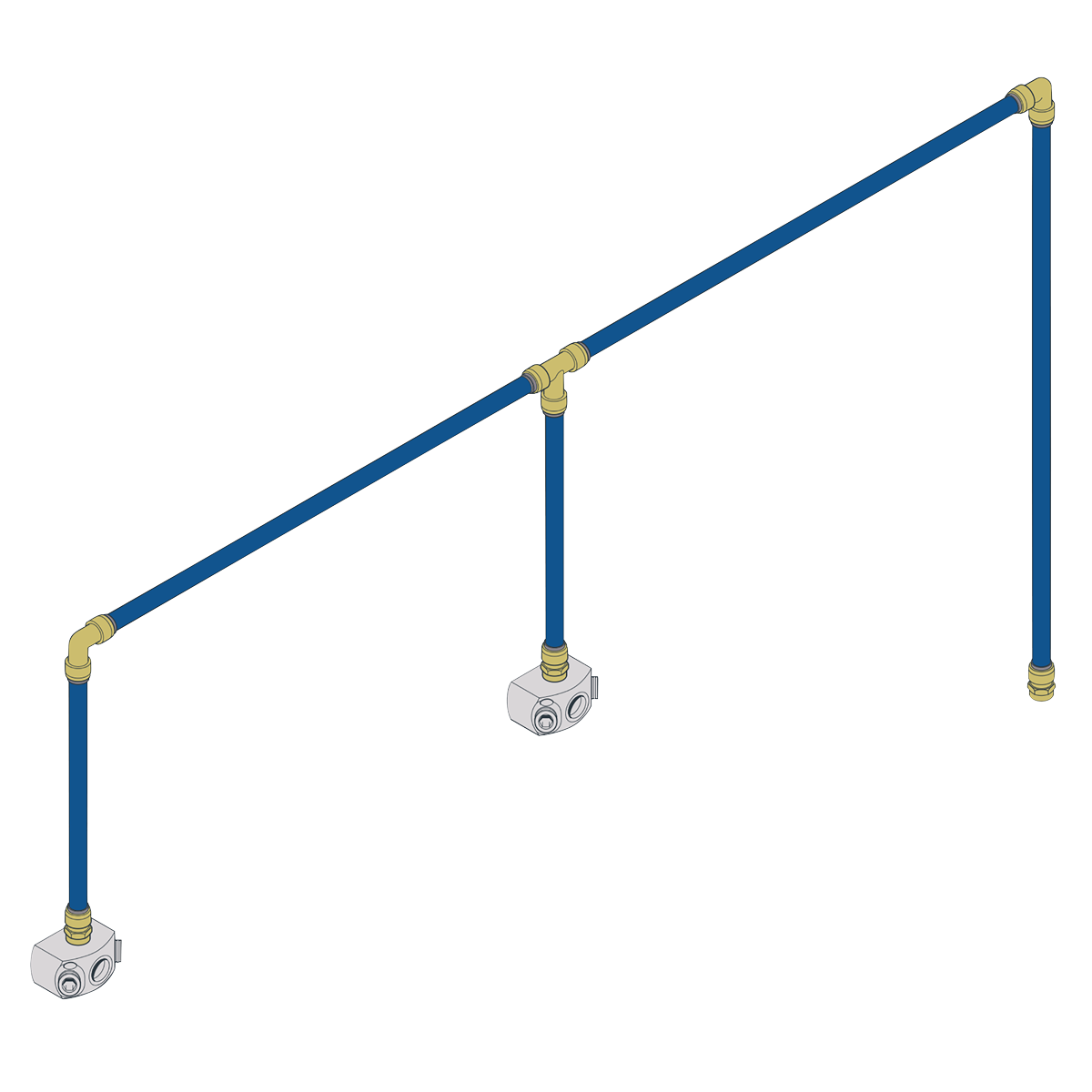 Sealey SBAKIT228 SharkBite 12m 2-Drop Air Supply System Kit 28mm