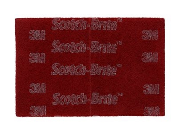 3M 7447 Scotchbrite Hand Pad Maroon (Pack of 20) 158x224mm