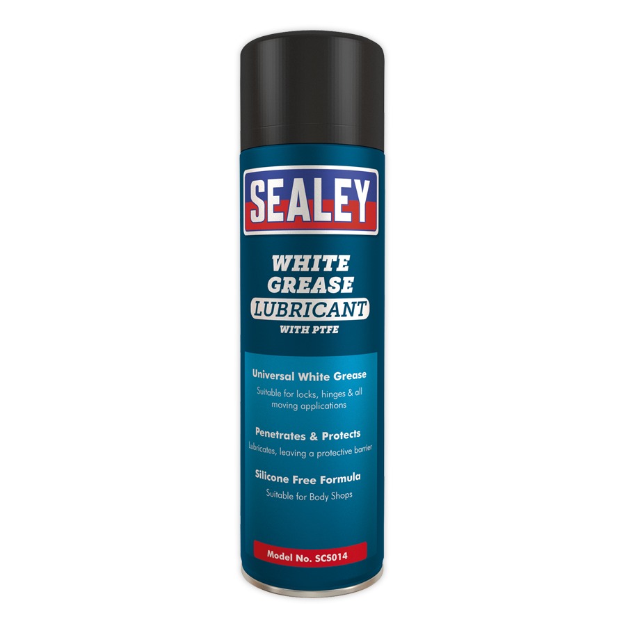 Sealey SCS014 White Grease Lubricant 500ml Pack of 6