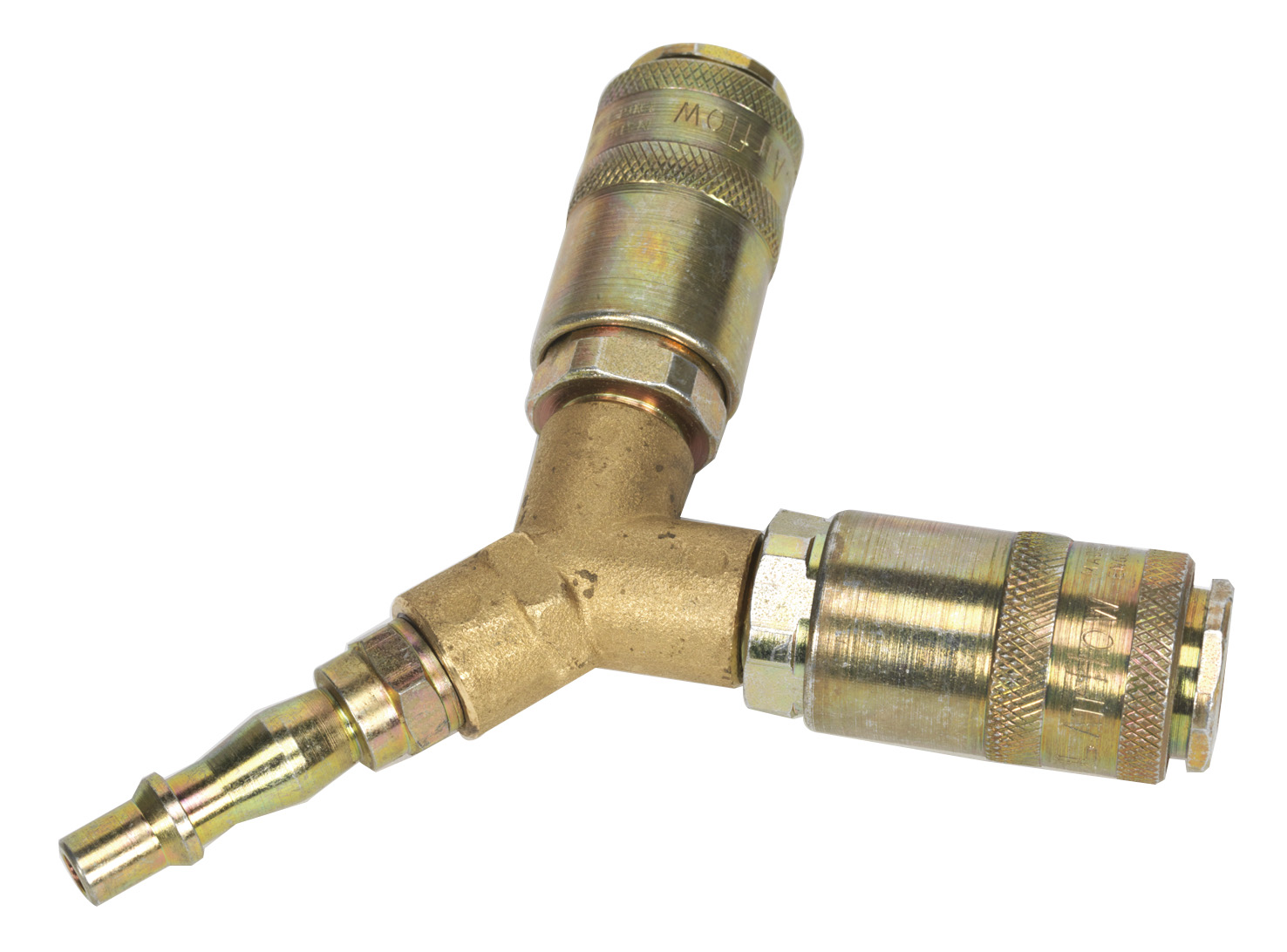 Sealey AC87 Twin Coupling Bodies Y-Adaptor