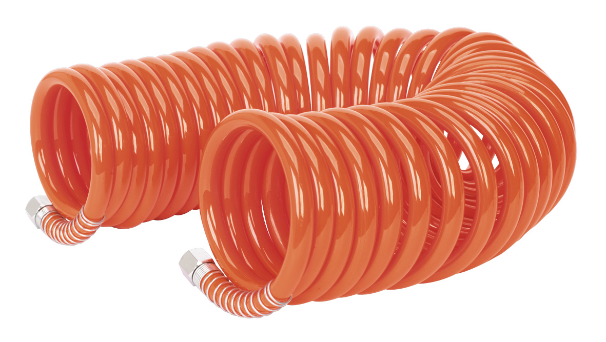 Sealey AH10C/8 Coiled Air Hose 10mtr x &oslash;8mm 1/4"BSP