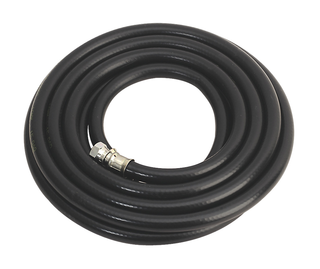 Sealey AH5RX/38 Air Hose 5mtr x &oslash;10mm with 1/4"BSP Unions Heavy-Duty