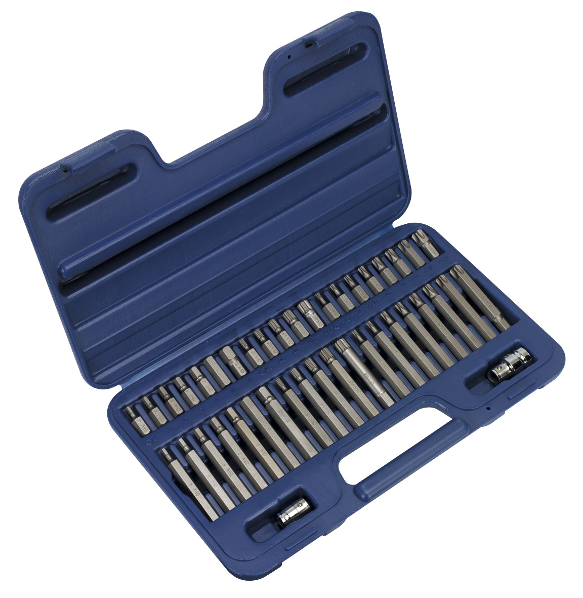 Sealey AK219 TRX-Star/Spline/Hex Bit Set 42pc 3/8" & 1/2"Sq Drive