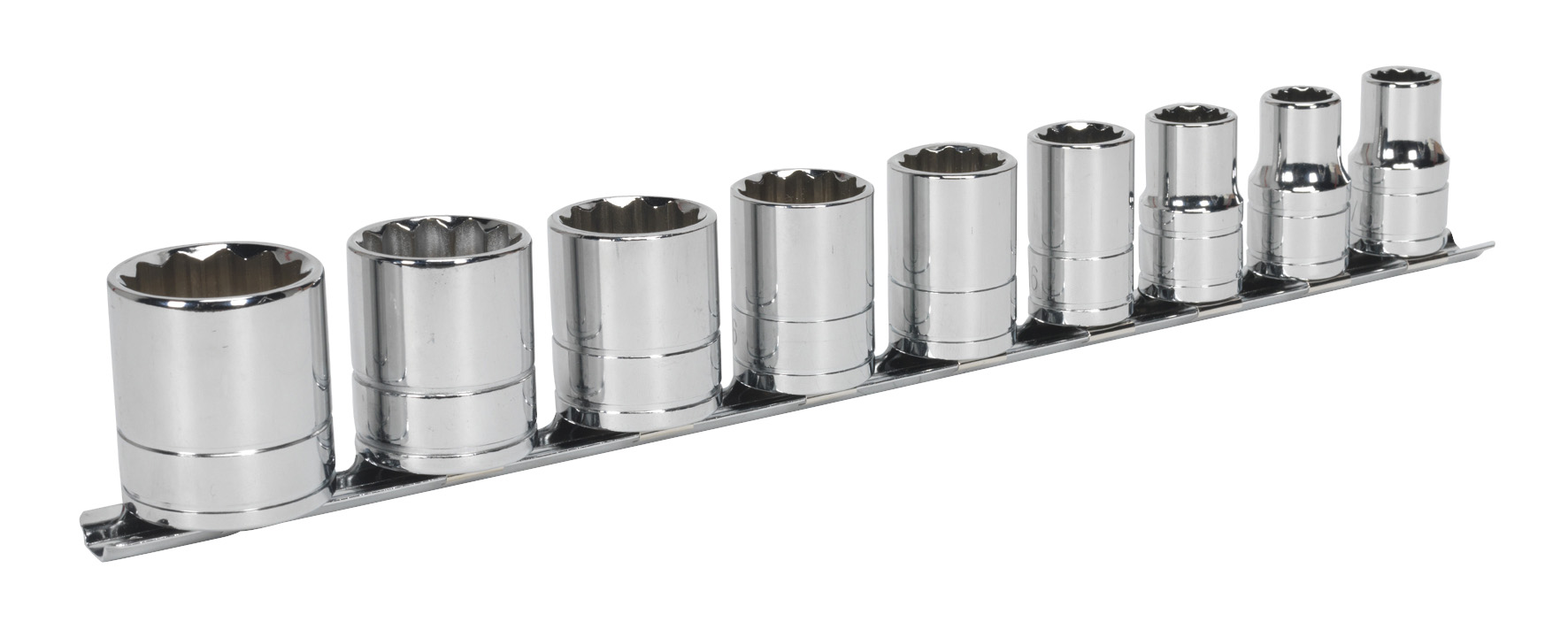 Sealey AK2677 Socket Set 9pc 1/2"Sq Drive Whitworth