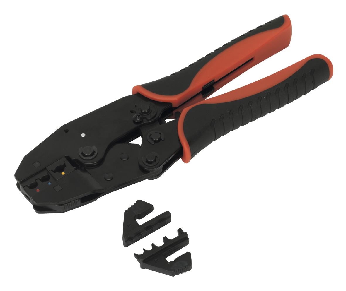 Sealey AK3857 Ratchet Crimping Tool Interchangeable Jaws