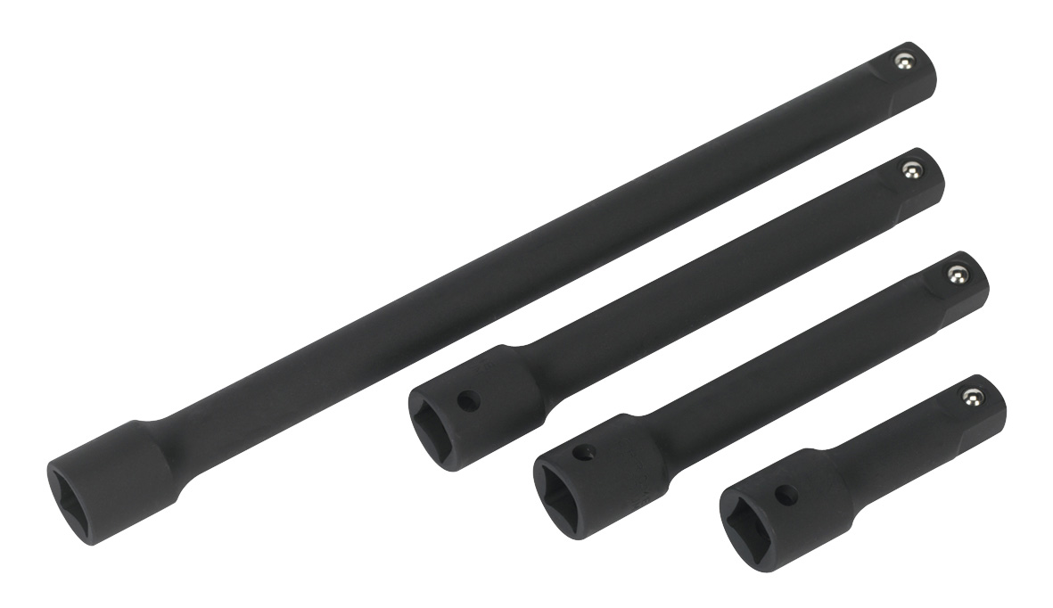 Sealey AK5513 Extension Bar Set Impact 4 Piece 1/2" Drive