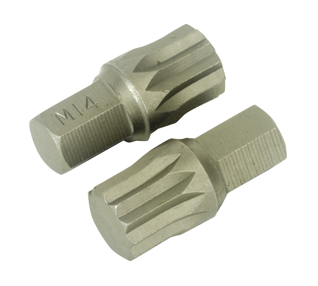 Sealey AK5532 Spline Bit M14 x 30mm Pack of 2