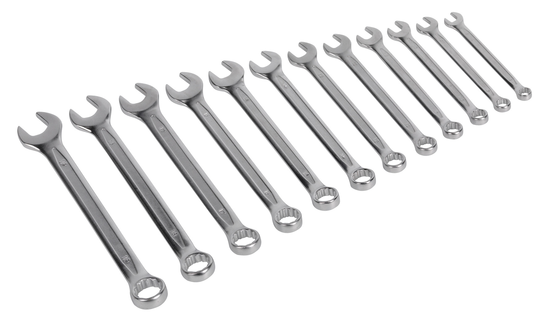 Sealey AK6325 Combination Spanner Set 12 Piece Cold Stamped Metric