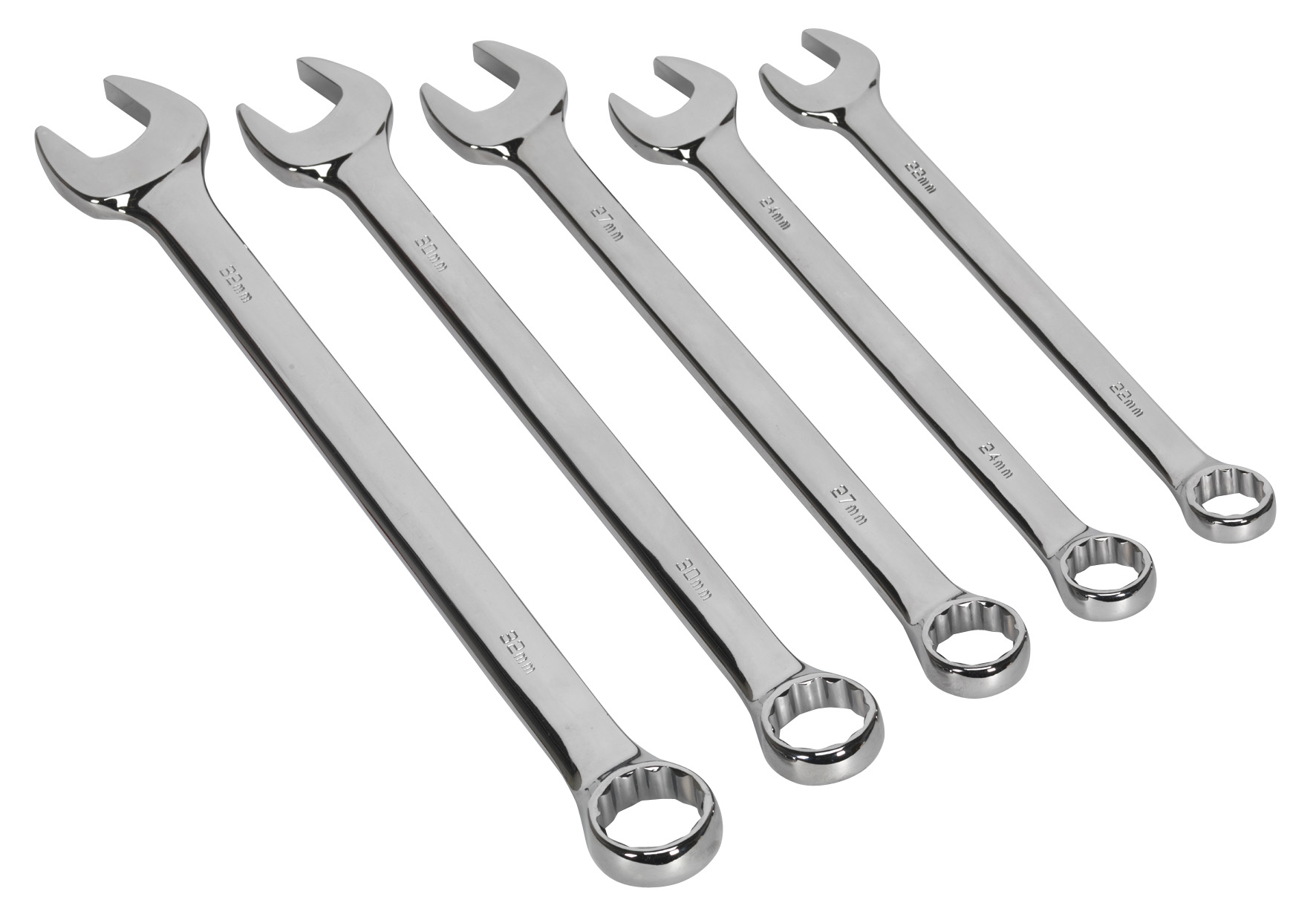 Sealey AK6329 Combination Spanner Set Jumbo 5pc Metric