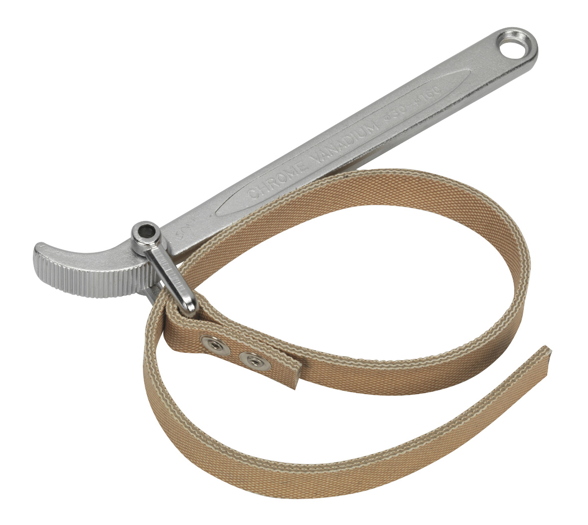 Sealey AK6404 Oil Filter Strap Wrench 60-140mm Capacity