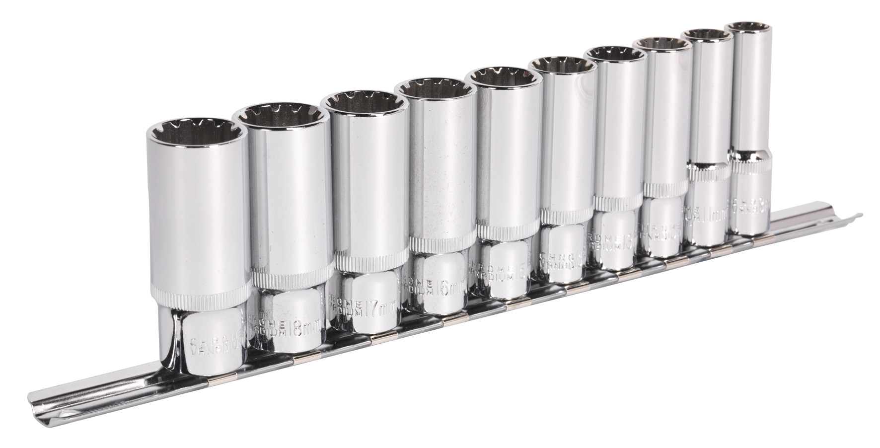 Sealey AK69910D Socket Set 10pc Deep 3/8"Sq Drive Total Drive Deep