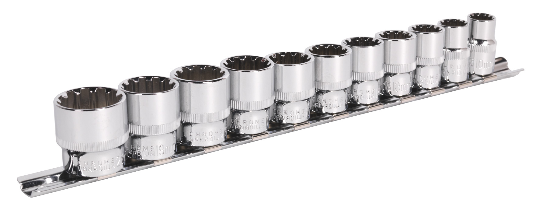 Sealey AK69911 Socket Set 11pc 3/8"Sq Drive Total Drive