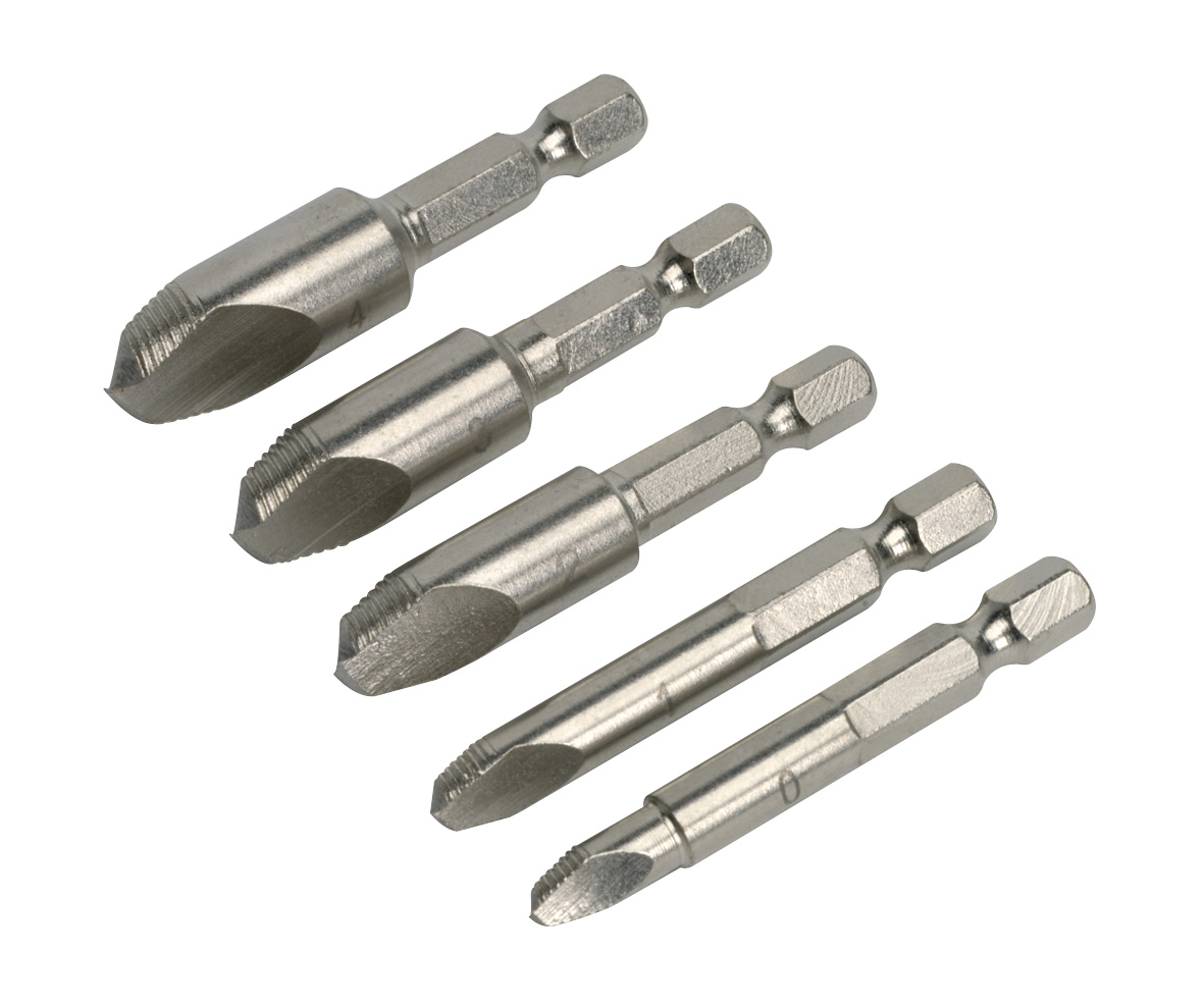 Sealey AK7228 HSS Screw & Drill Bit Extractor Set 5 Piece