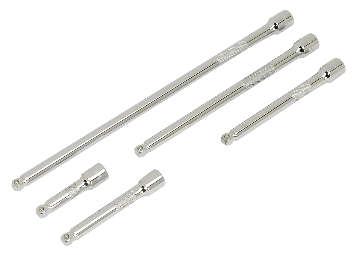 Sealey AK766 Wobble Extension Bar Set 5 Piece 1/4" Drive