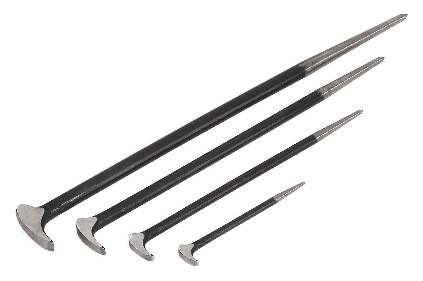Sealey AK880 Heelbar Set 4pc 150, 200, 410, 510mm