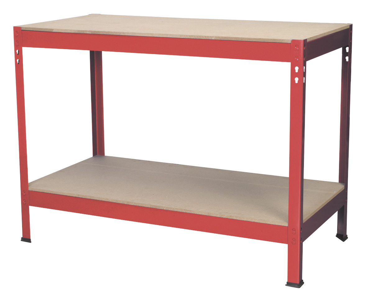 Sealey AP1210 Workbench 1.2mtr Steel Wooden Top