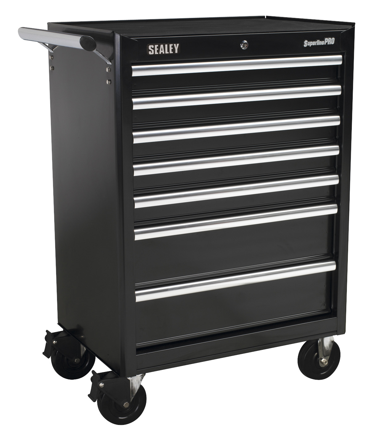 Sealey AP33479B Rollcab 7 Drawer with Ball Bearing Runners - Black