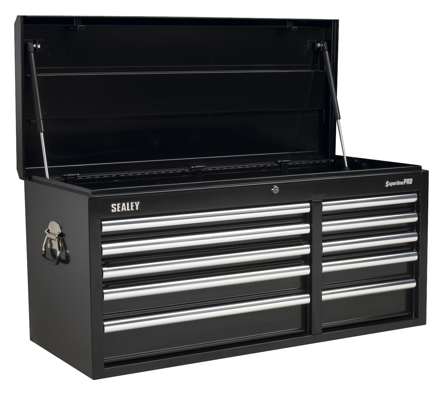 Sealey AP41110B Topchest 10 Drawer with Ball Bearing Runners Heavy-Duty - Black