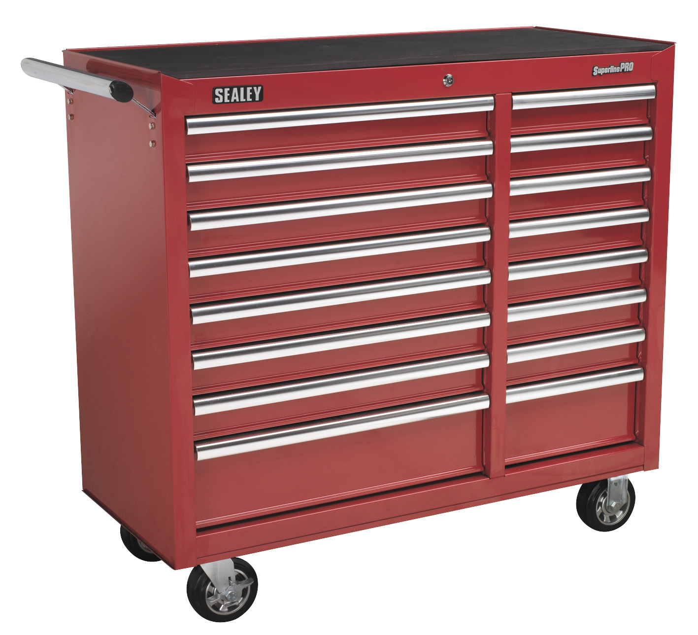 Sealey AP41169 Rollcab 16 Drawer with Ball Bearing Runners Heavy-Duty - Red