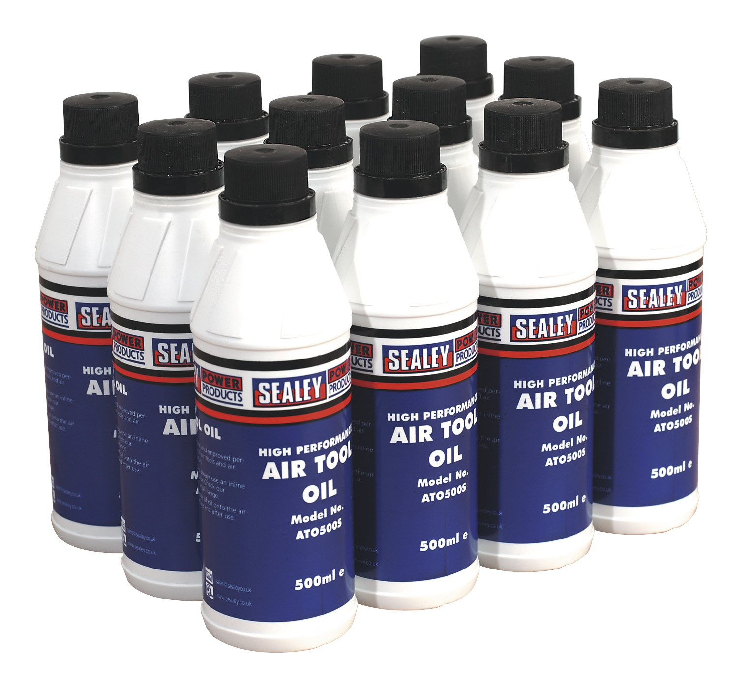 Sealey ATO/500 Air Tool Oil 500ml Pack of 12