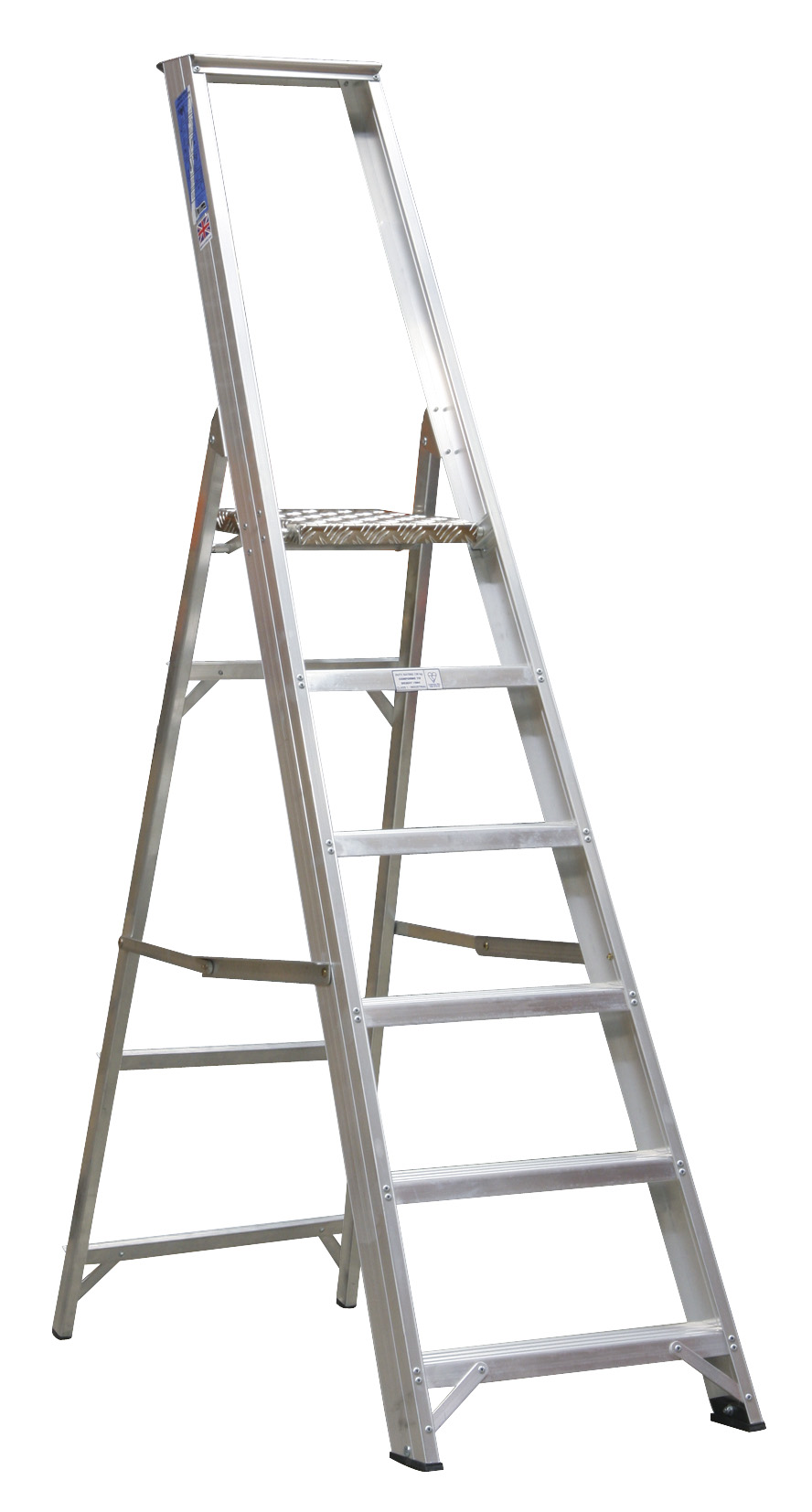 Sealey AXL6 Aluminium Step Ladder 6-Tread Industrial BS 2037/1