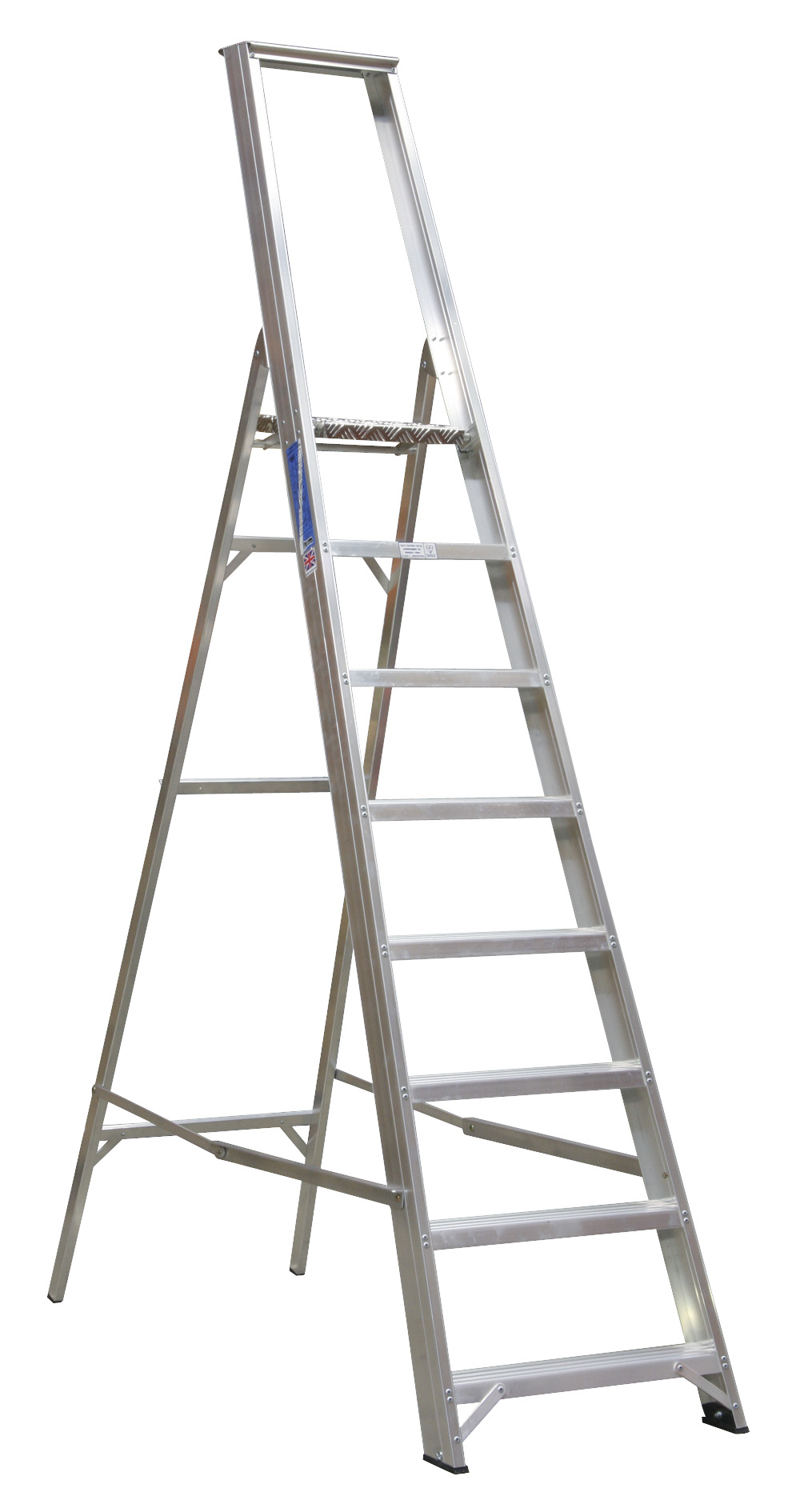 Sealey AXL8 Aluminium Step Ladder 8-Tread Industrial BS2037/1