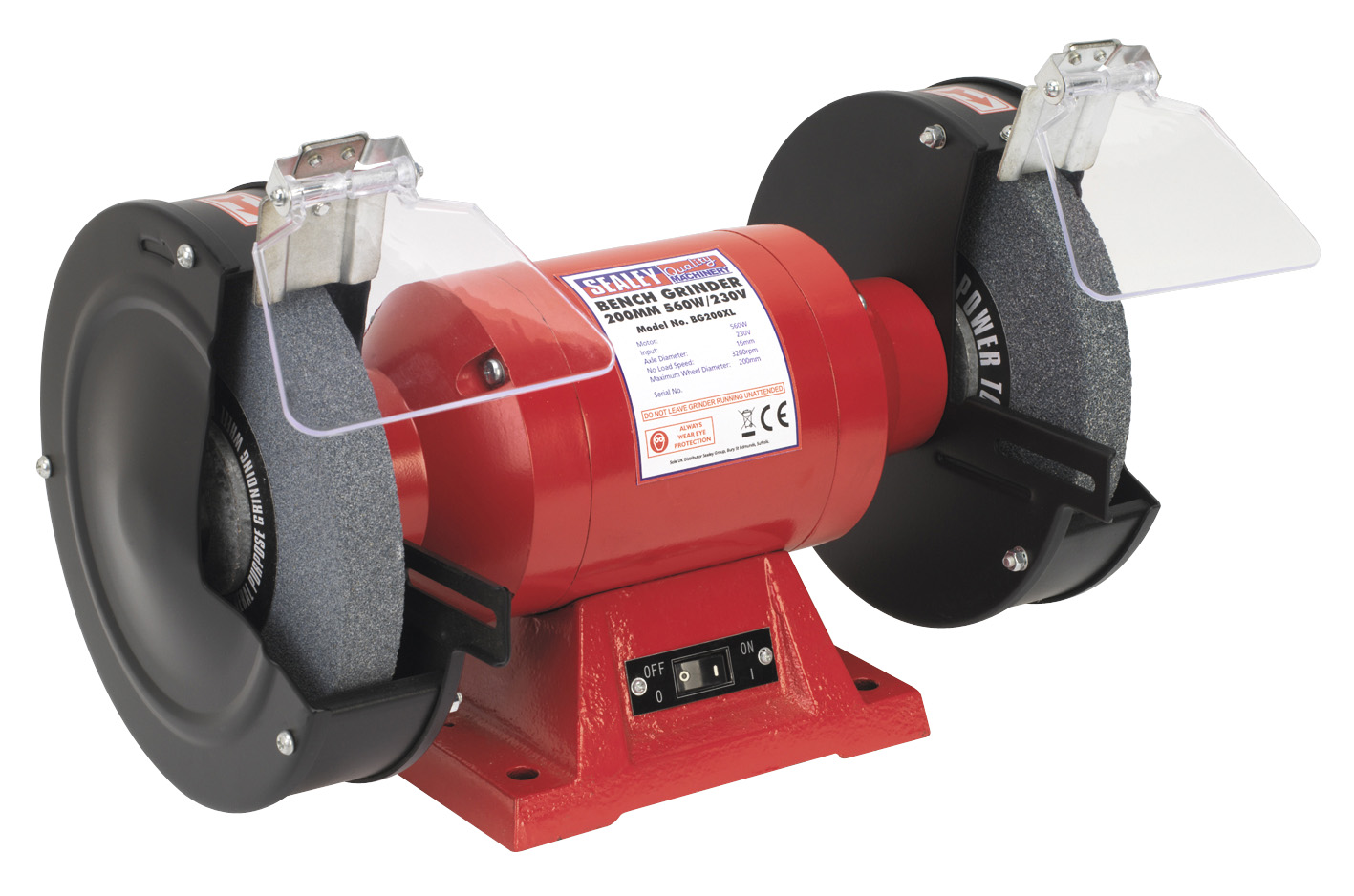 Sealey BG200XL Bench Grinder 8" 560W/230V