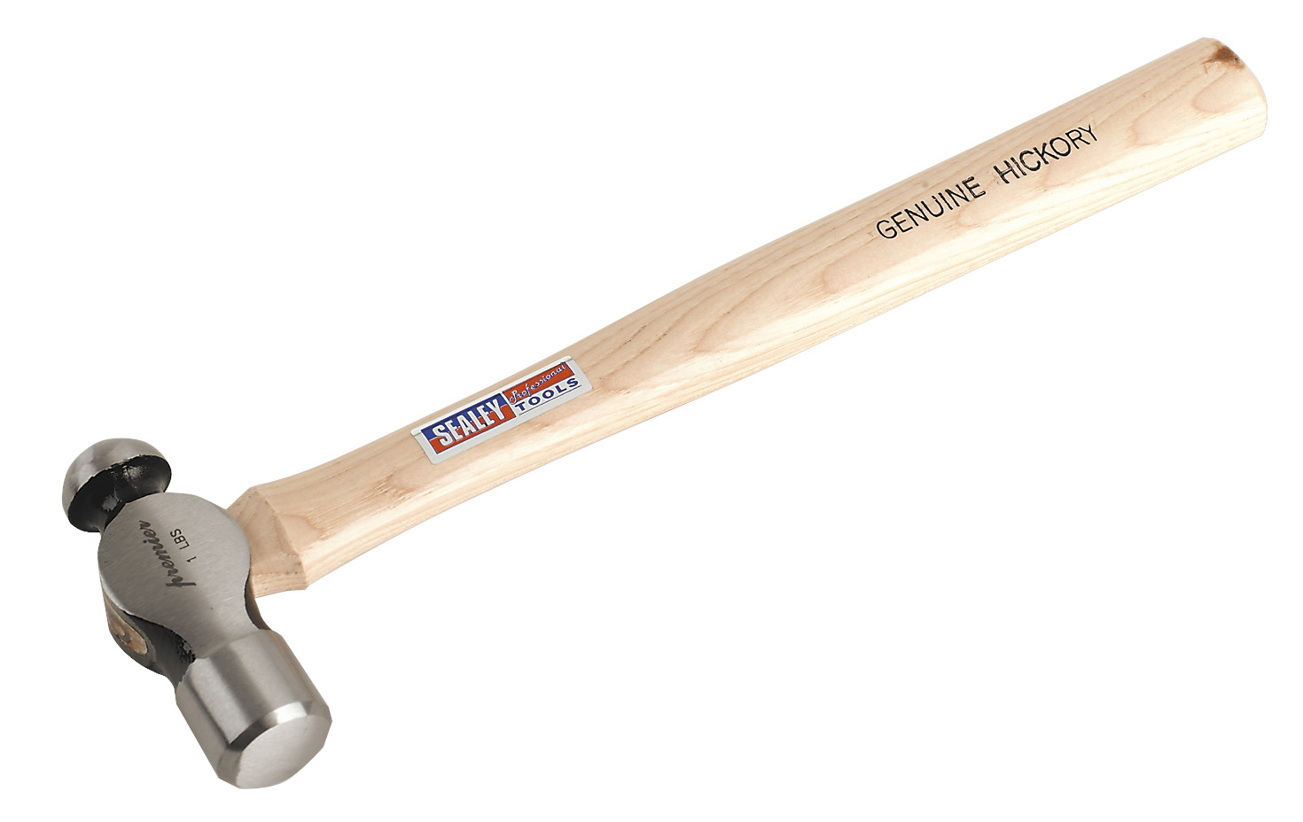 Sealey BPH16 Ball Pein Hammer 1lb Hickory Shaft