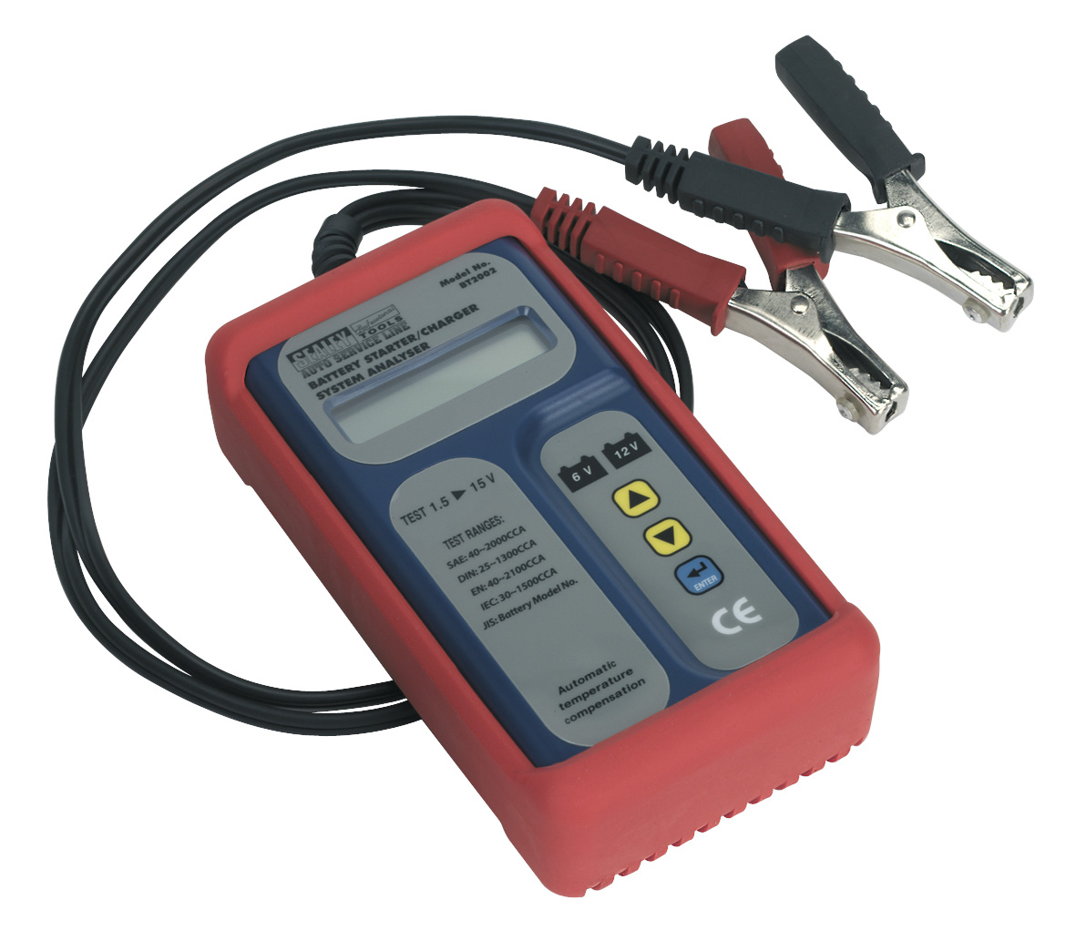 Sealey BT2002 Digital Battery & Alternator Tester 6-12V Battery 6, 12, 24V Alternator
