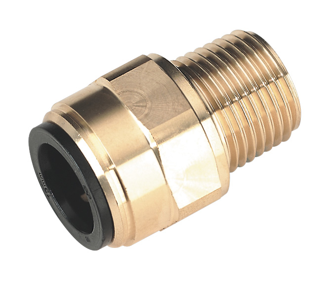 Sealey CAS15BSA 15mm x 1/2"BSPT Brass Straight Adaptor