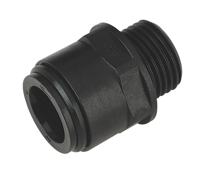 Sealey CAS15SA 15mm Straight Adaptor 1/2"BSP Pack of 2
