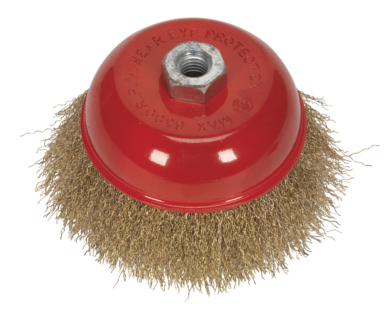 Sealey CBC125 Brassed Steel Cup Brush 125mm M14