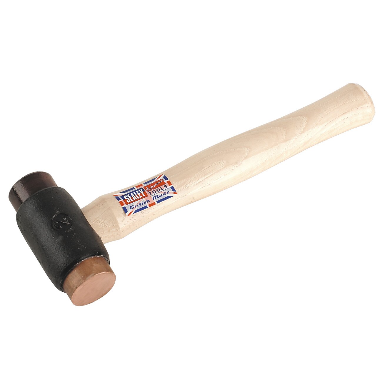 Sealey CRF25 Copper/Rawhide Faced Hammer 1.02kg (2.25lb) Hickory Shaft
