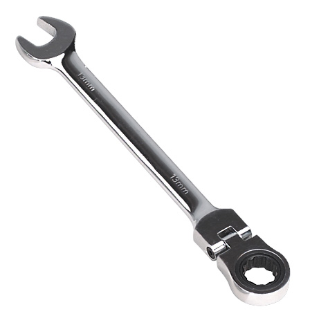 Sealey FHRCW13 Micro-Locking Flexible Head Ratchet Wrench 13mm