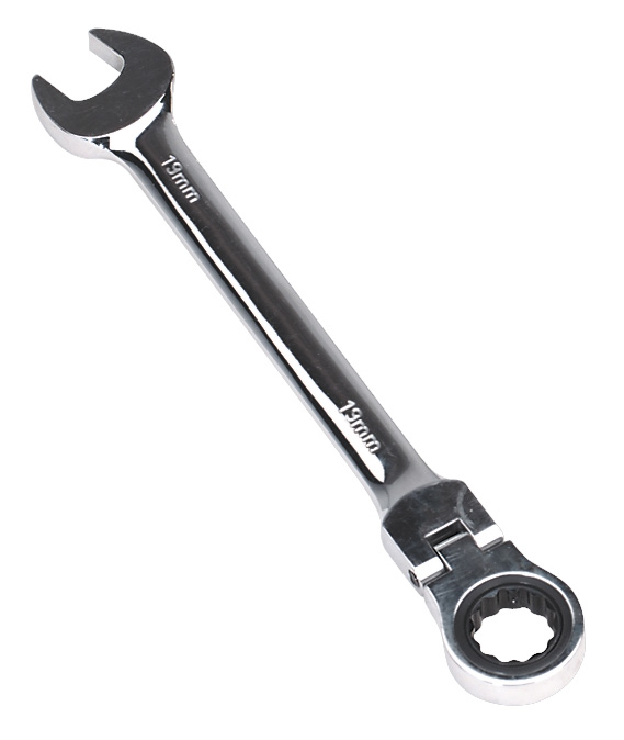 Sealey FHRCW19 Micro-Locking Flexible Head Ratchet Wrench 19mm