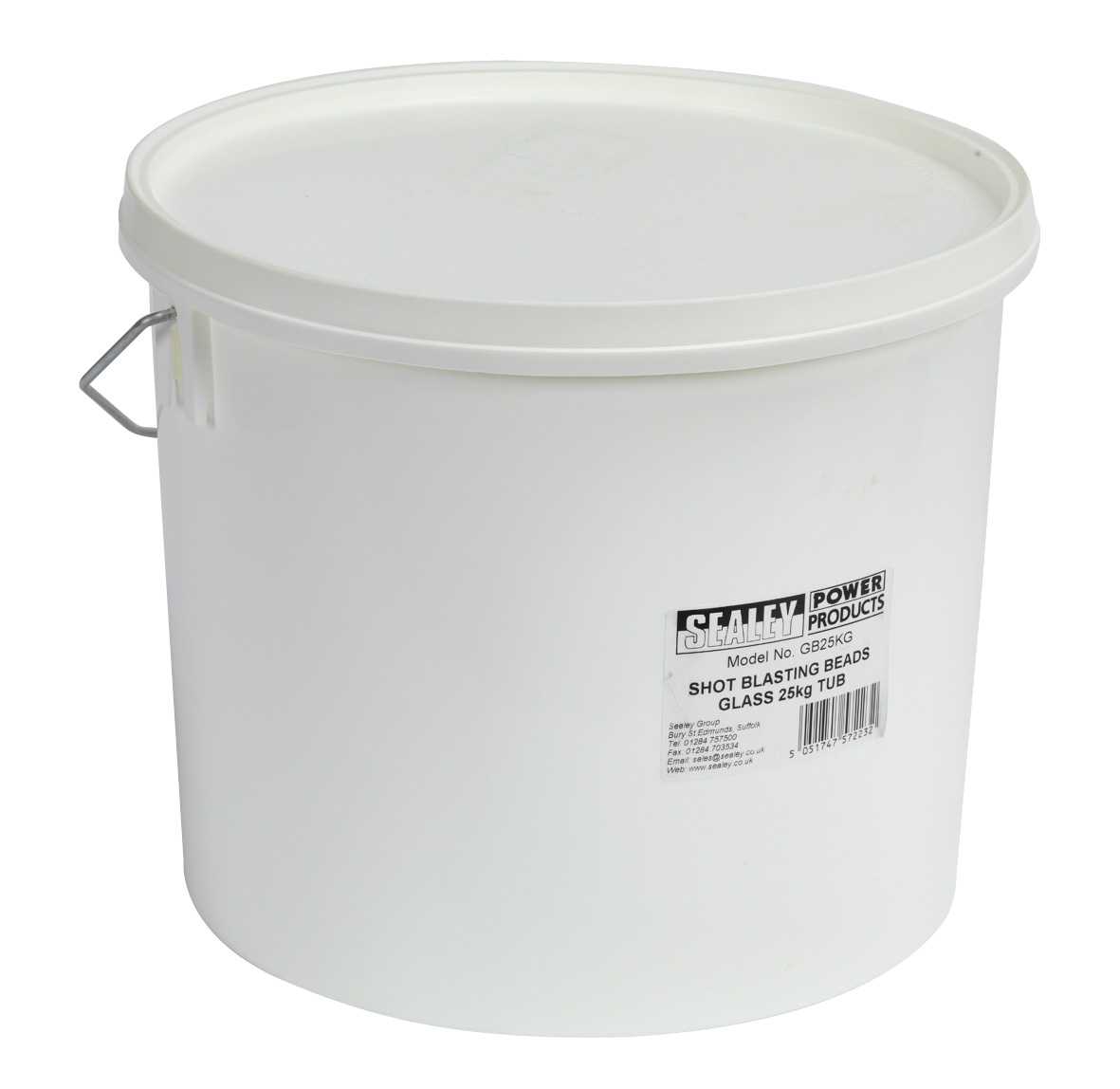 Sealey GB25KG Shot Blasting Beads Glass 25kg Tub
