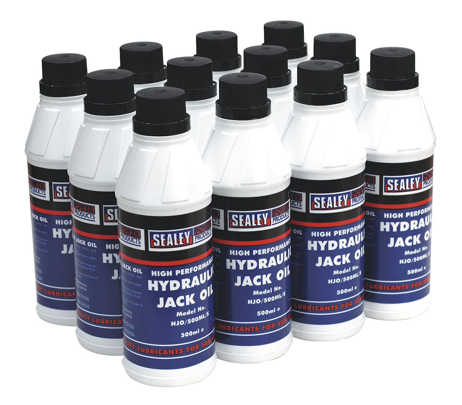 Sealey HJO/500ML Hydraulic Jack Oil 500ml Pack of 12