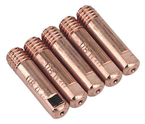 Sealey MIG957 Contact Tip 0.8mm TB14/15 Pack of 5