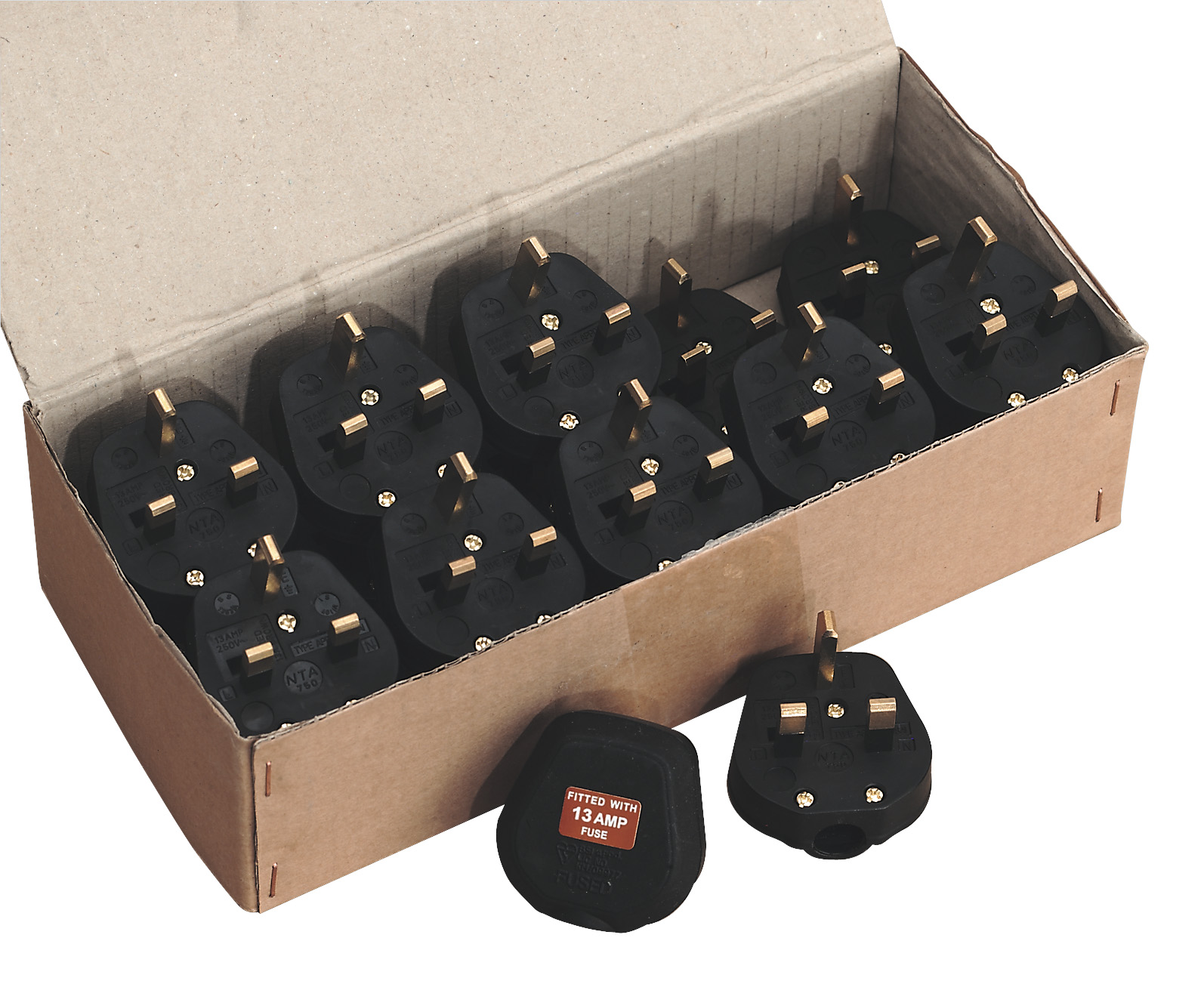 Sealey PL13/320 Resilient Plug 13Amp Heavy-Duty Pack of 20