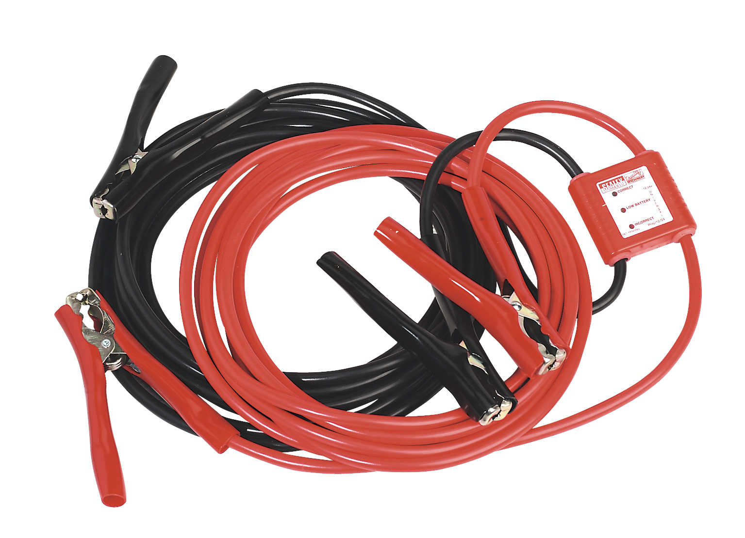 Sealey PROJ/12/24 Booster Cables 7mtr 450Amp 25mm&#xB2 with 12/24V Electronics Protection
