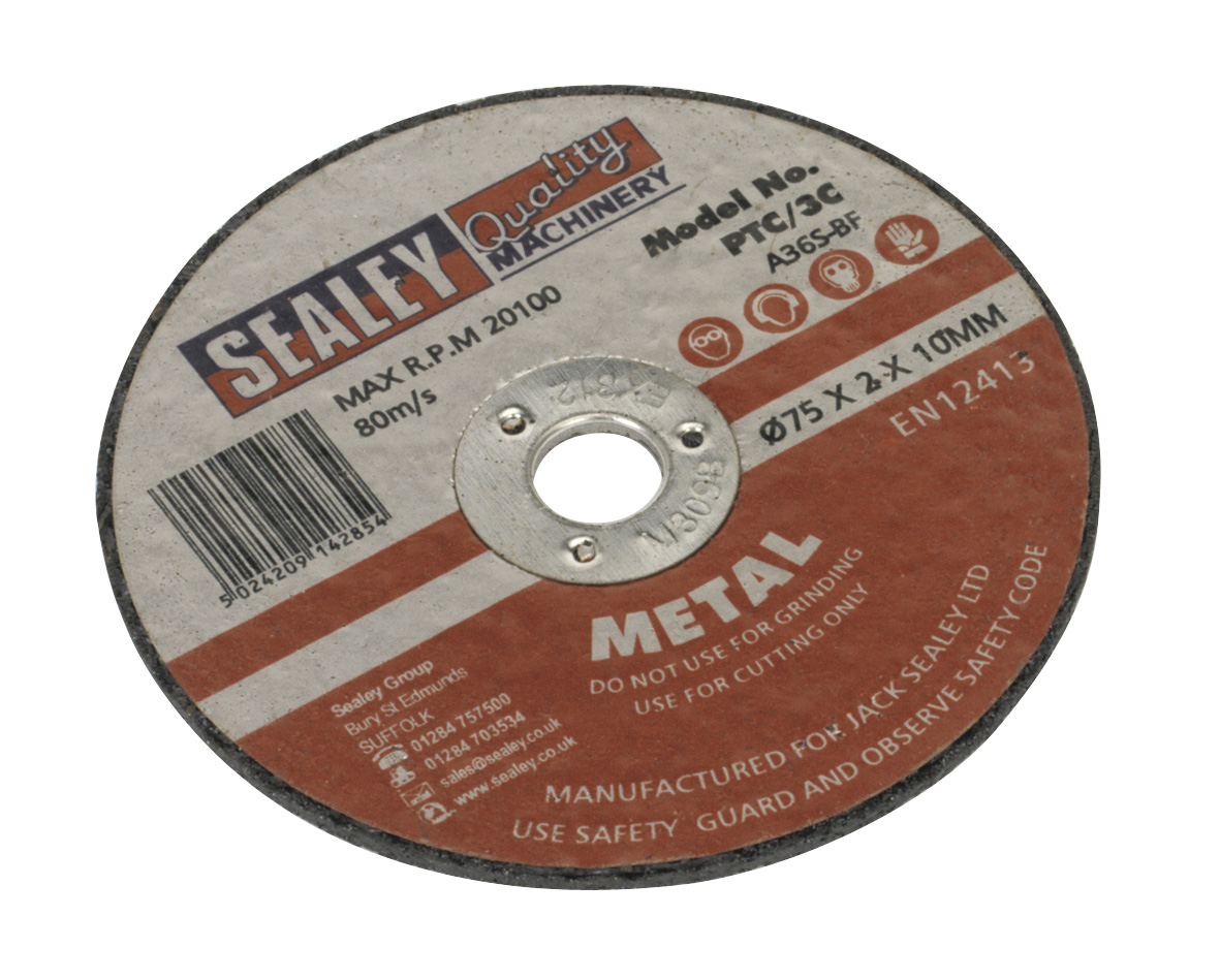 Sealey PTC/3C Cutting Disc 75 x 2 x 10mm