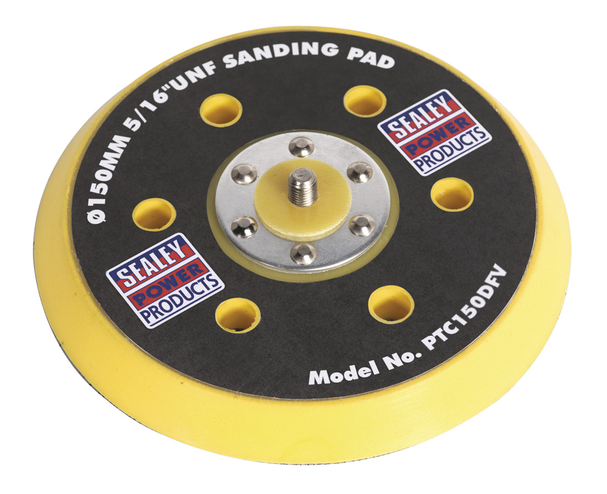 Sealey PTC150DFV DA Hook & Loop Dust-Free Sanding Pad &oslash;150mm 5/16"UNF
